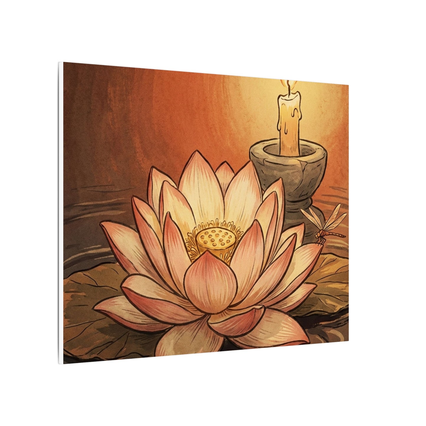 Fukinsei Dried Flowers Canvas Art - Japandi Texture