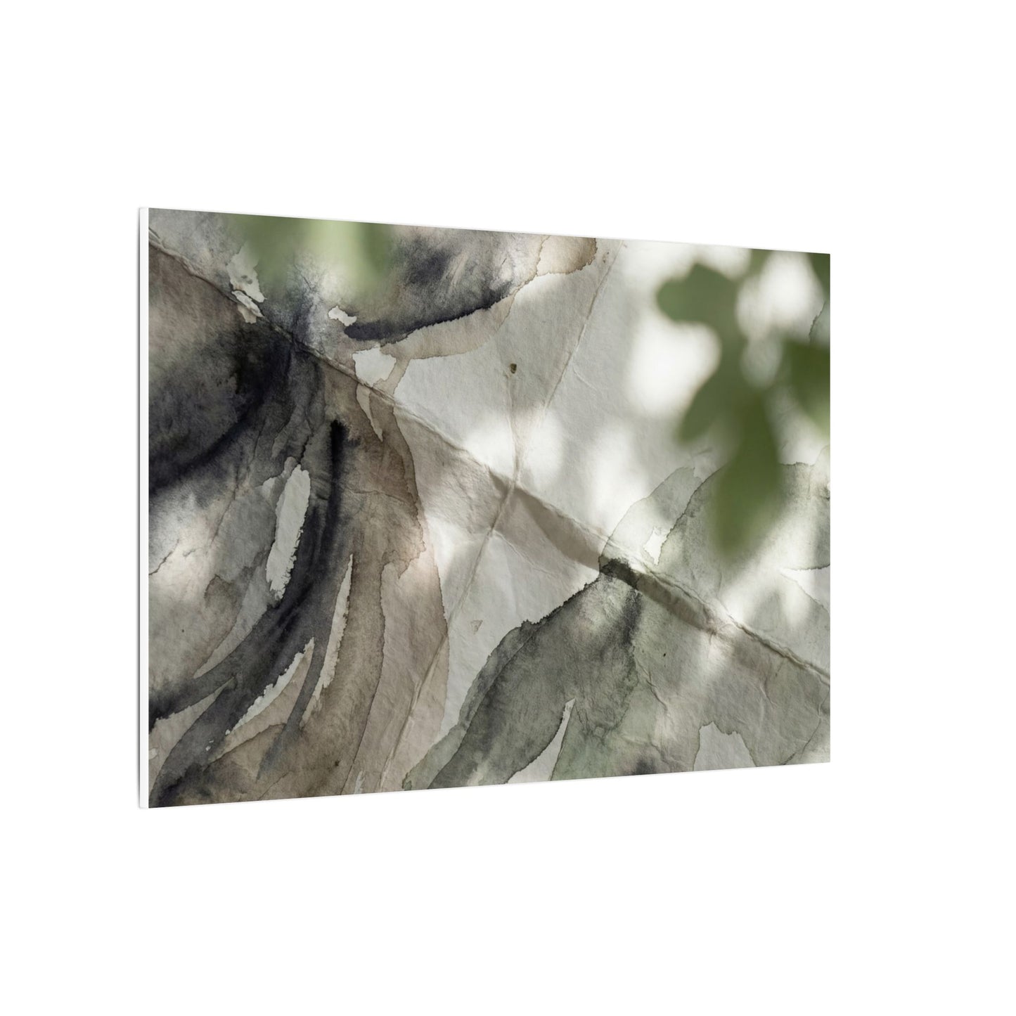 Spring Paper Fold Watercolor Canvas Art | Warm Decor