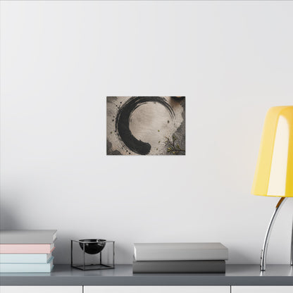 Candlelight Ink Brushstroke Canvas Art - Zen Ma