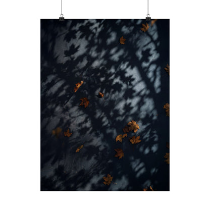 Shadow Play Shadow Zen Wall Art Print | Luxurious Dark Japandi Art Art Print