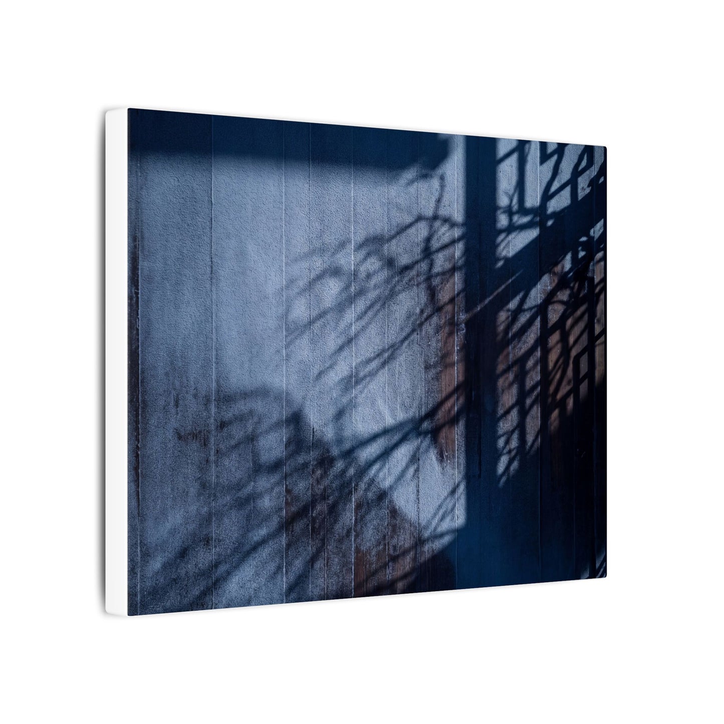 Shadow Play Moody Minimal Canvas Art | Moody Dark Japandi Art