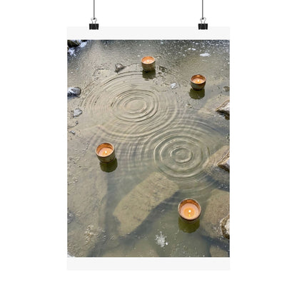 Fukinsei Water Ripple Wall Art Print - Japandi Japanese Pattern