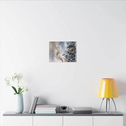 Incense Smoke Summer Canvas Art | Japandi Cozy Design