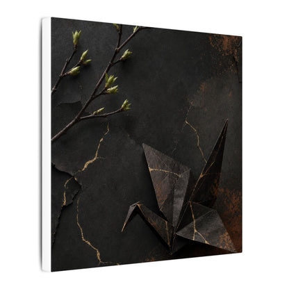 Paper Fold Canvas Art | Spring Kintsugi Broken Beauty Art