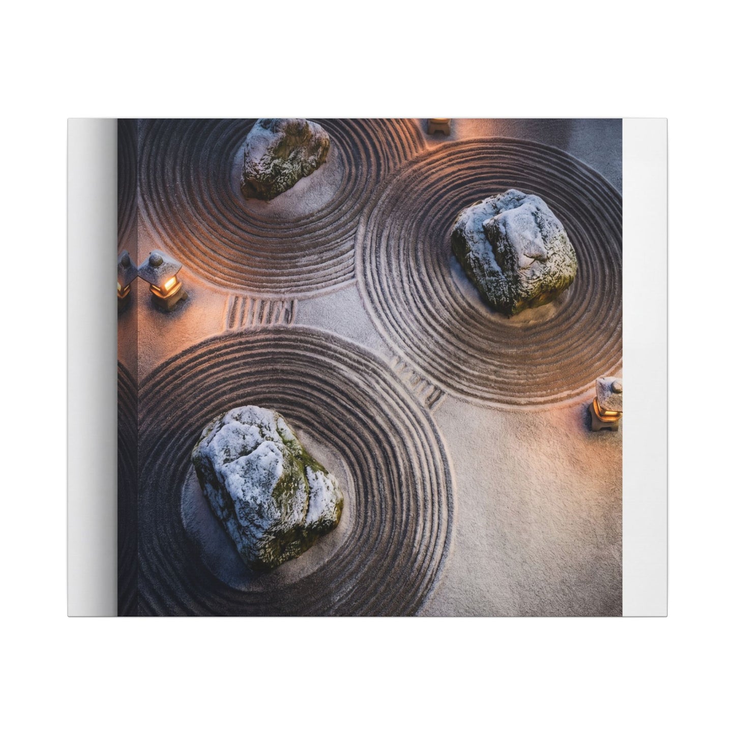 Candlelight Rock Garden Canvas Art - Japandi Ma