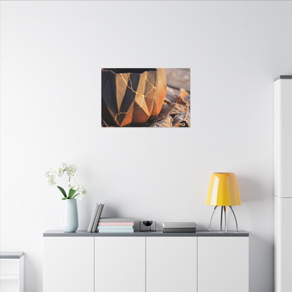 Paper Fold Gold Repair Canvas Art | Philosophical Kintsugi Art