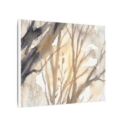 Ma Shadow Play Canvas Art - Japandi Watercolor