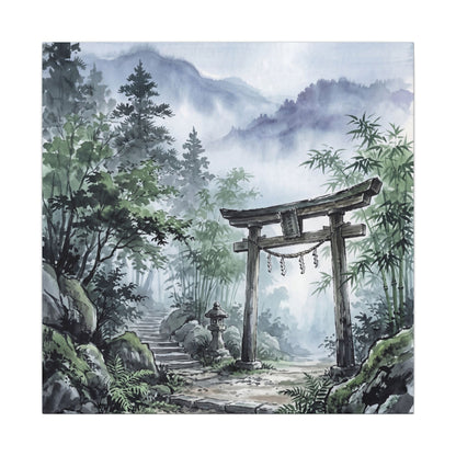 Moonlight Torii Gate Canvas Art - Zen Fukinsei