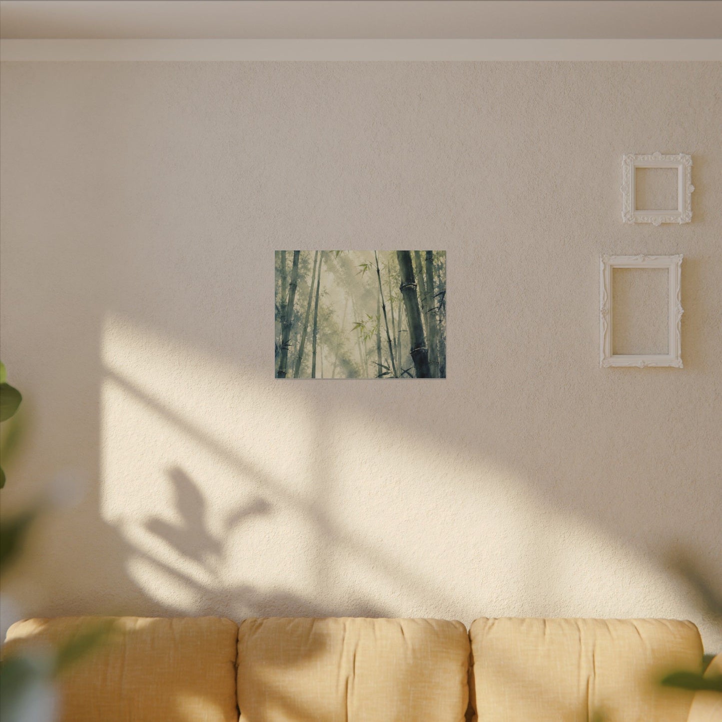 Bamboo Grove Spring Canvas Art | Zen Serene Design