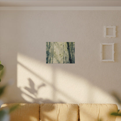 Bamboo Grove Spring Canvas Art | Zen Serene Design