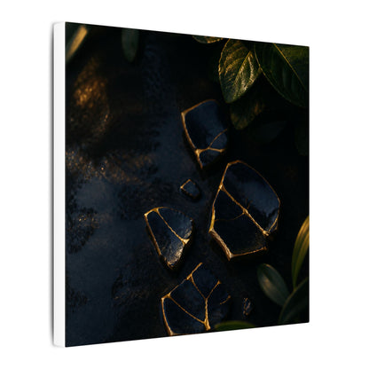 Summer Broken Pottery Moody Minimal Canvas Art | Atmospheric Decor