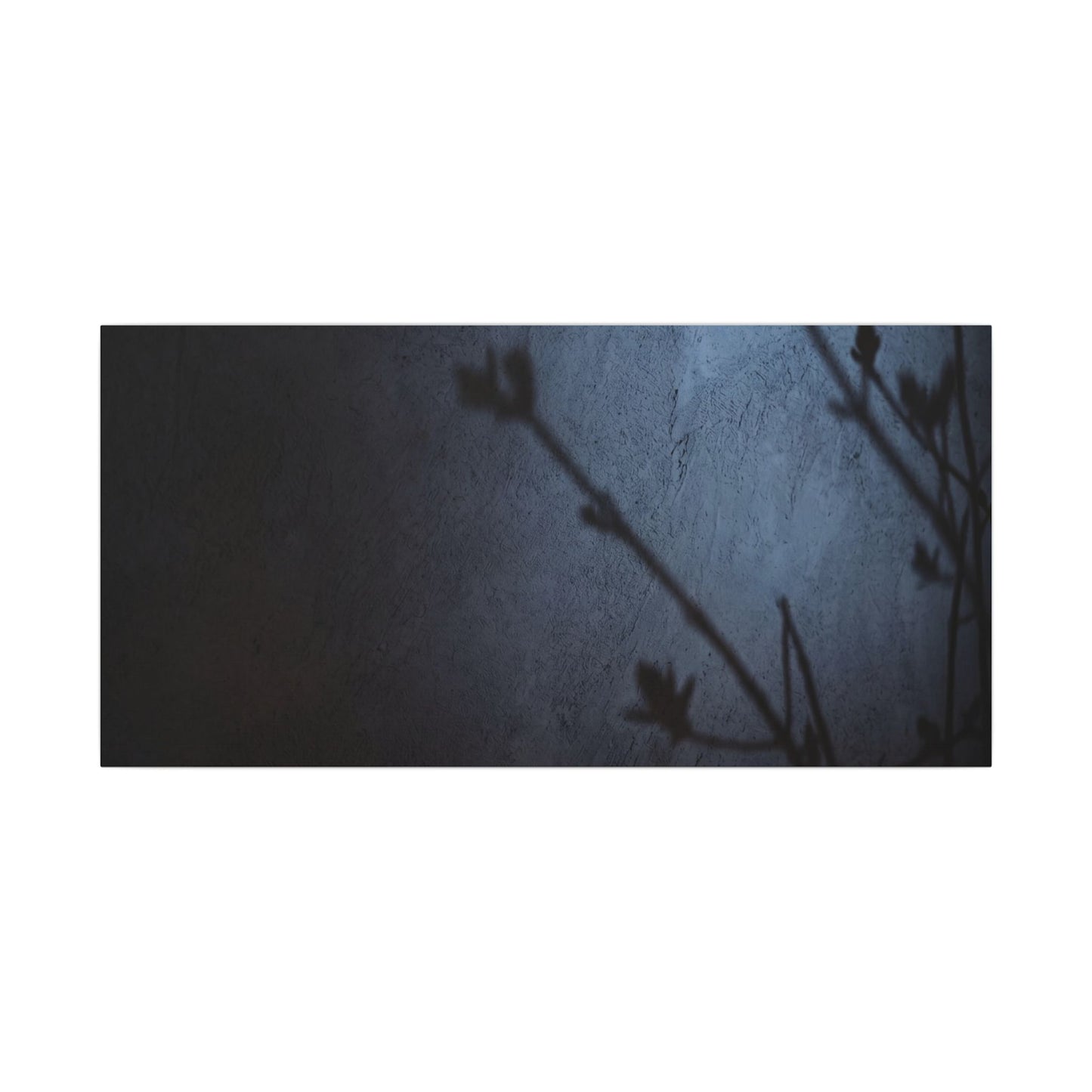Shadow Play Canvas Art | Spring Dark Japandi Moody Minimal Art