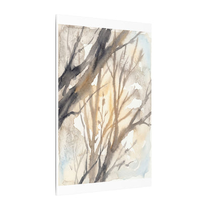 Ma Shadow Play Canvas Art - Japandi Watercolor