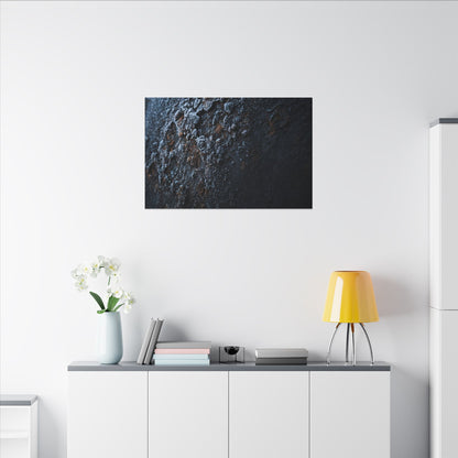 Rust Patina Canvas Art | Winter Dark Japandi Shadow Zen Art
