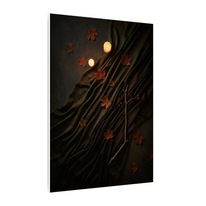 Autumn Silk Drape Moody Minimal Canvas Art | Moody Decor
