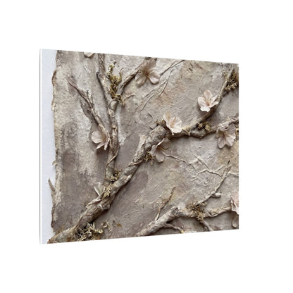 Summer Cherry Blossom Texture Canvas Art | Earthy Decor