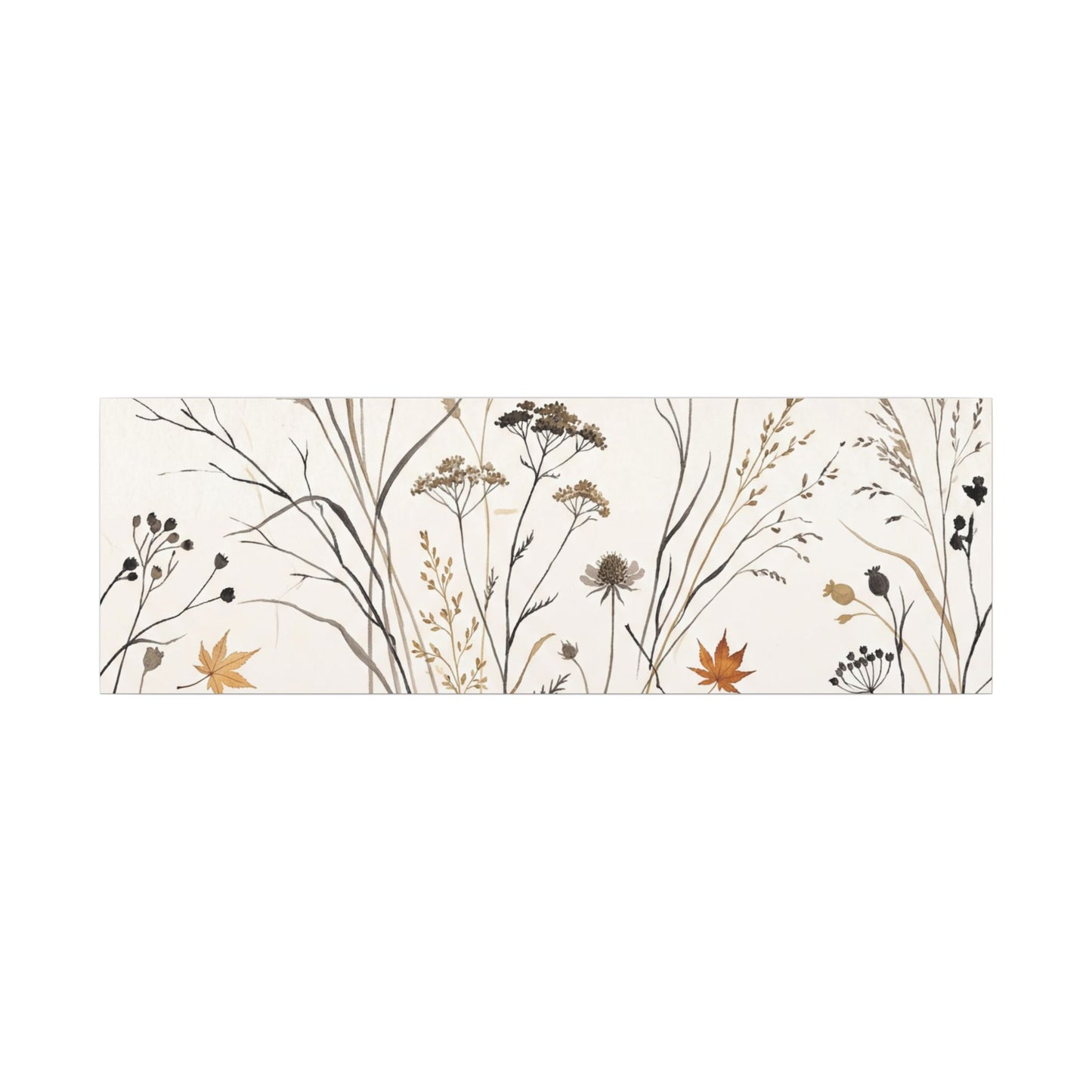 Dawn Dried Flowers Canvas Art - Japandi Kanso