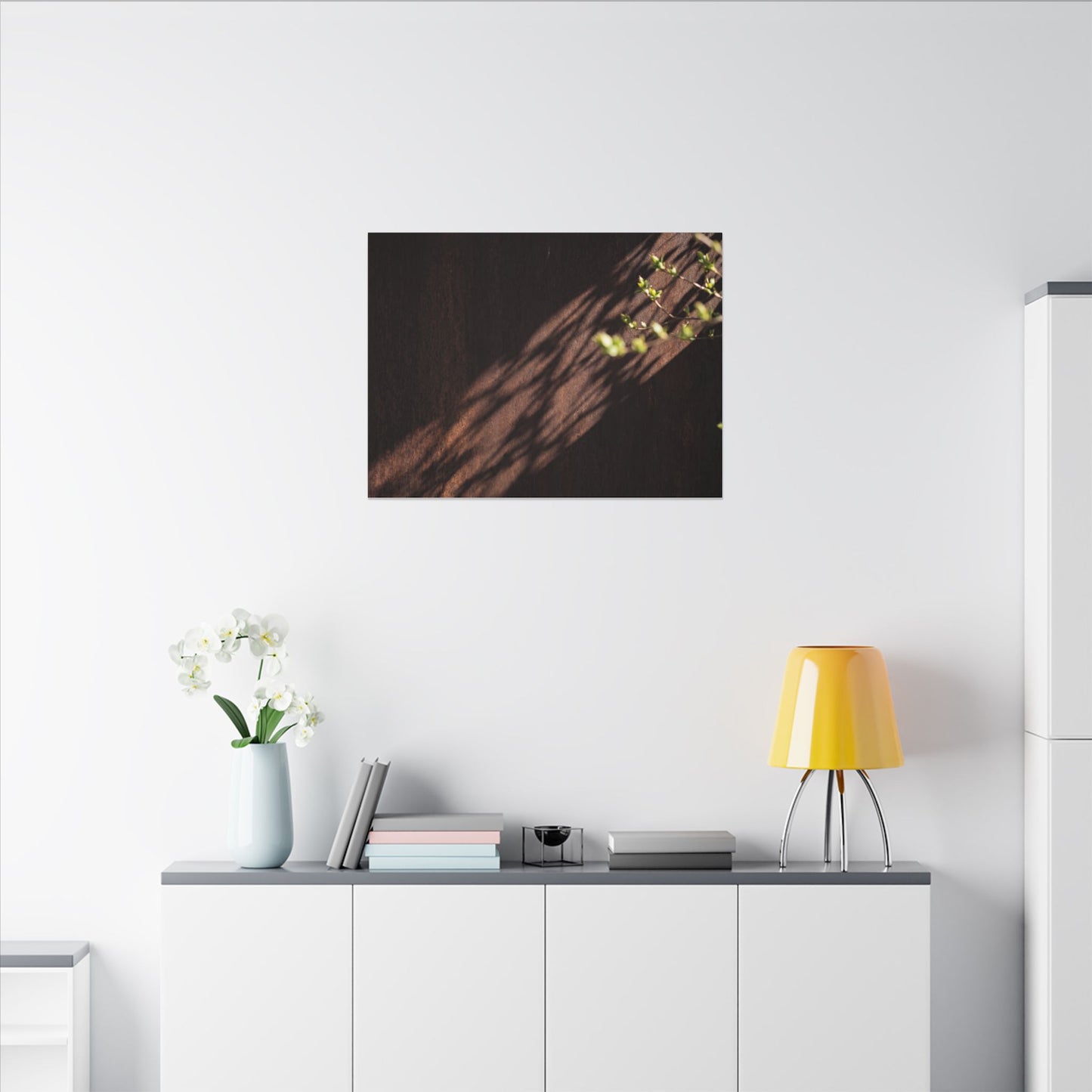 Rust Patina Moody Minimal Canvas Art | Sophisticated Dark Japandi Art