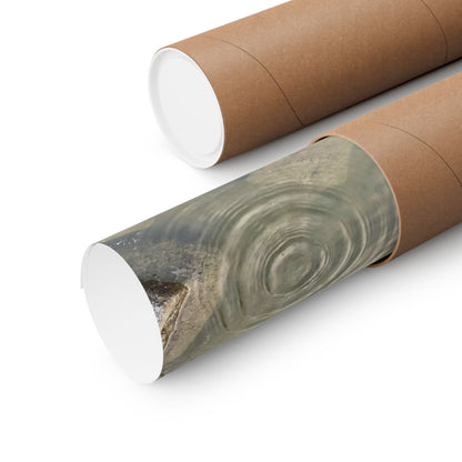 Fukinsei Water Ripple Wall Art Print - Japandi Japanese Pattern