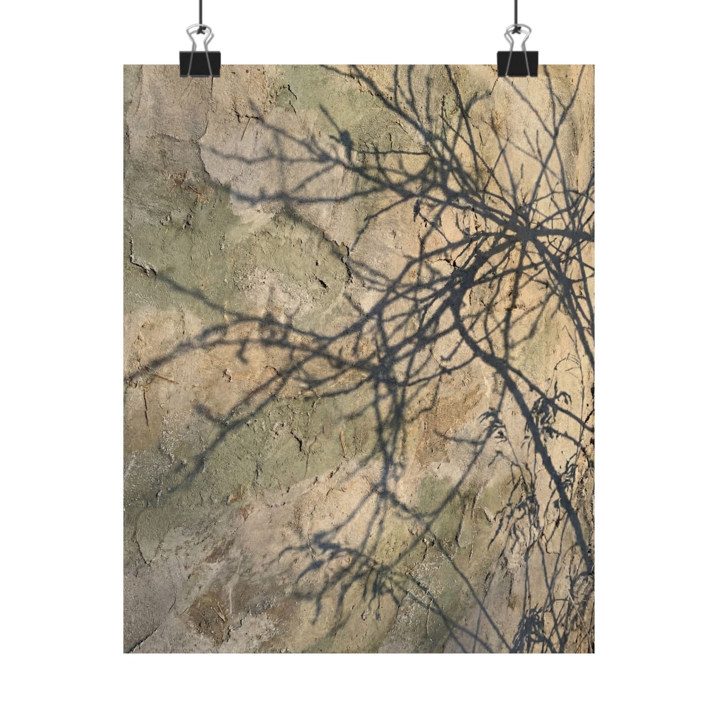 Shadow Play Winter Wall Art Print | Japandi Earthy Design Art Print