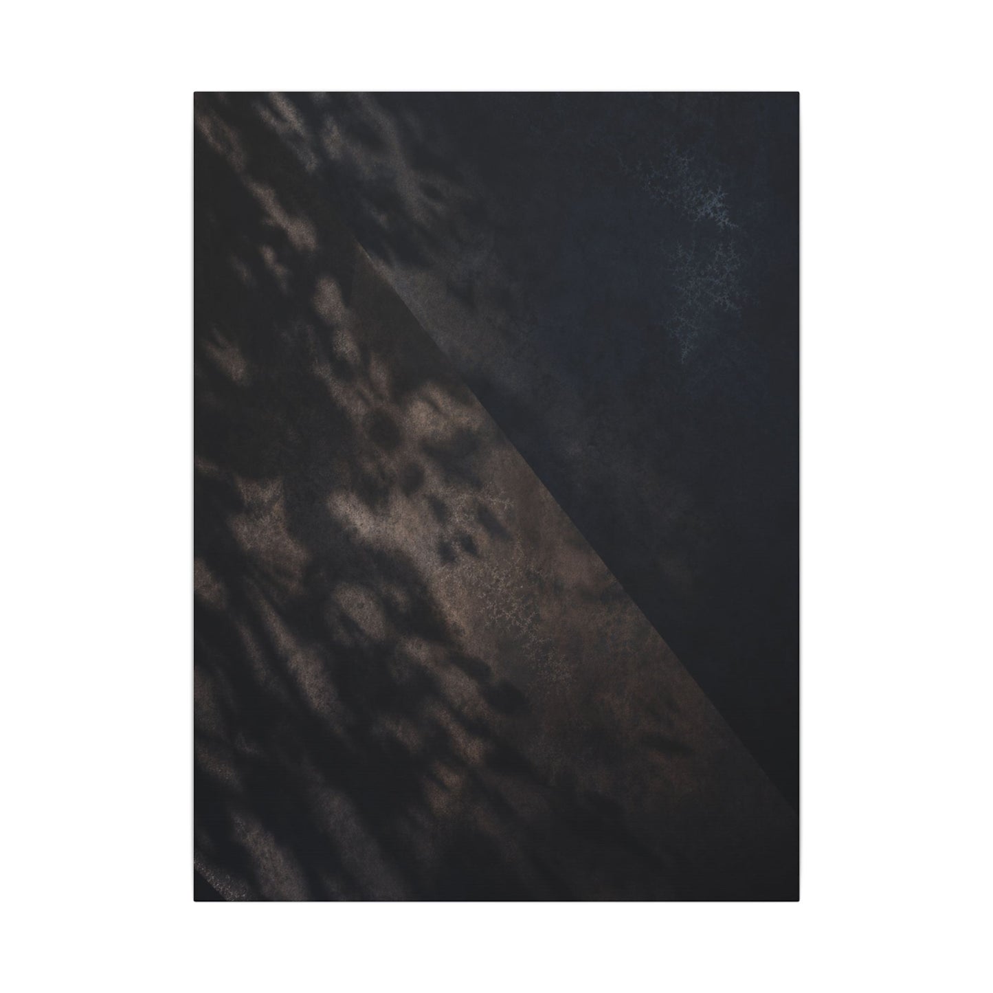 Shadow Play Winter Canvas Art | Dark Japandi Moody Design