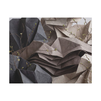 Neutral Paper Fold Canvas Art - Texture Japandi