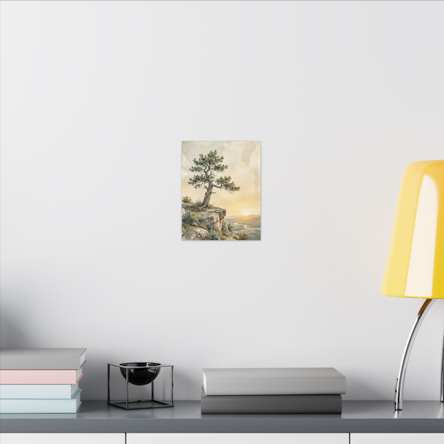 Pine Tree Canvas Art | Summer Japandi Texture Art