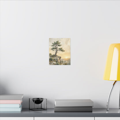 Pine Tree Canvas Art | Summer Japandi Texture Art