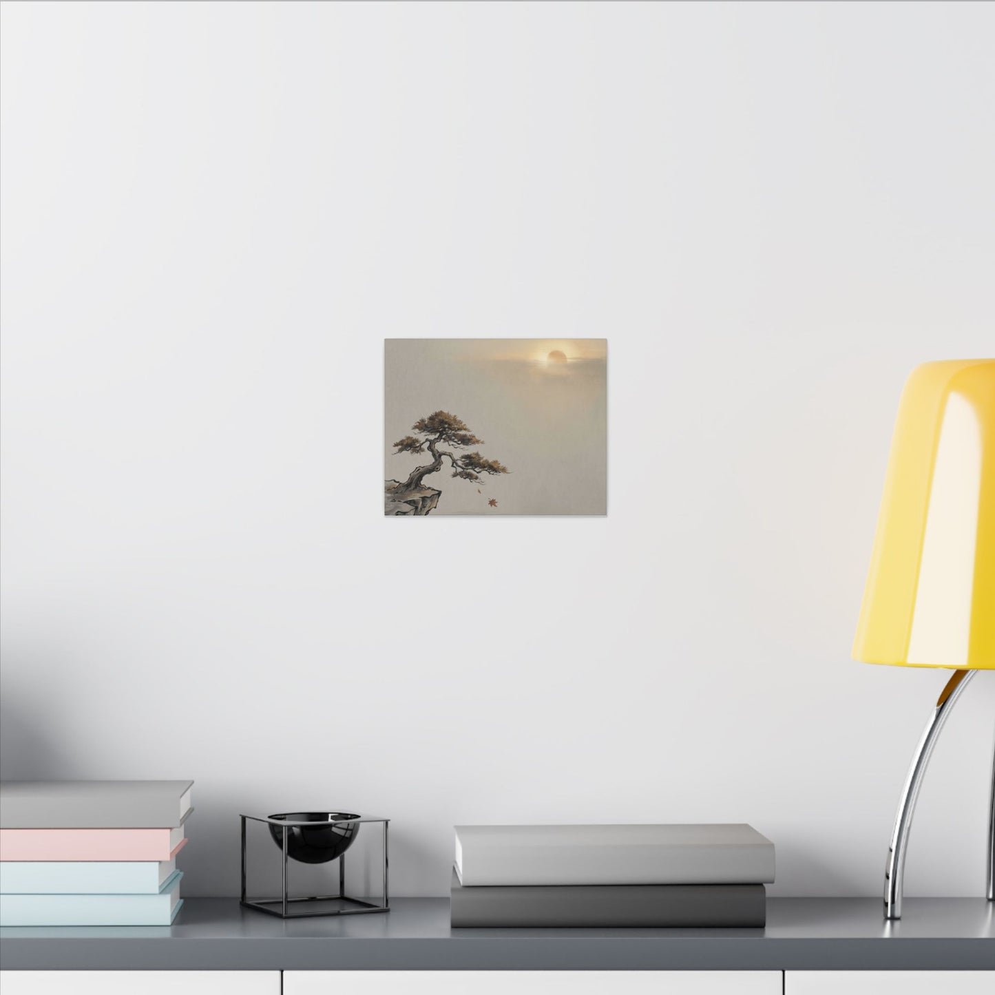 Pine Tree Canvas Art | Autumn Zen Karesansui Art