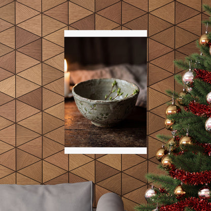 Ceramic Bowl Wall Art Print | Spring Japandi Japanese Pattern Art