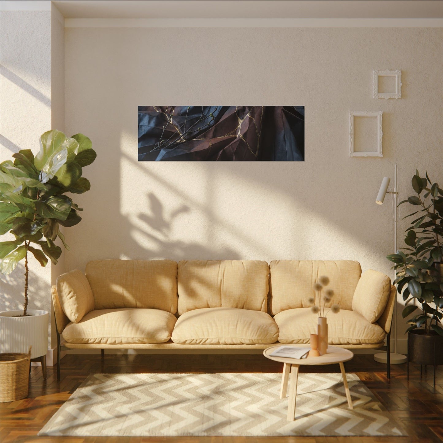 Paper Fold Broken Beauty Canvas Art | Philosophical Kintsugi Art