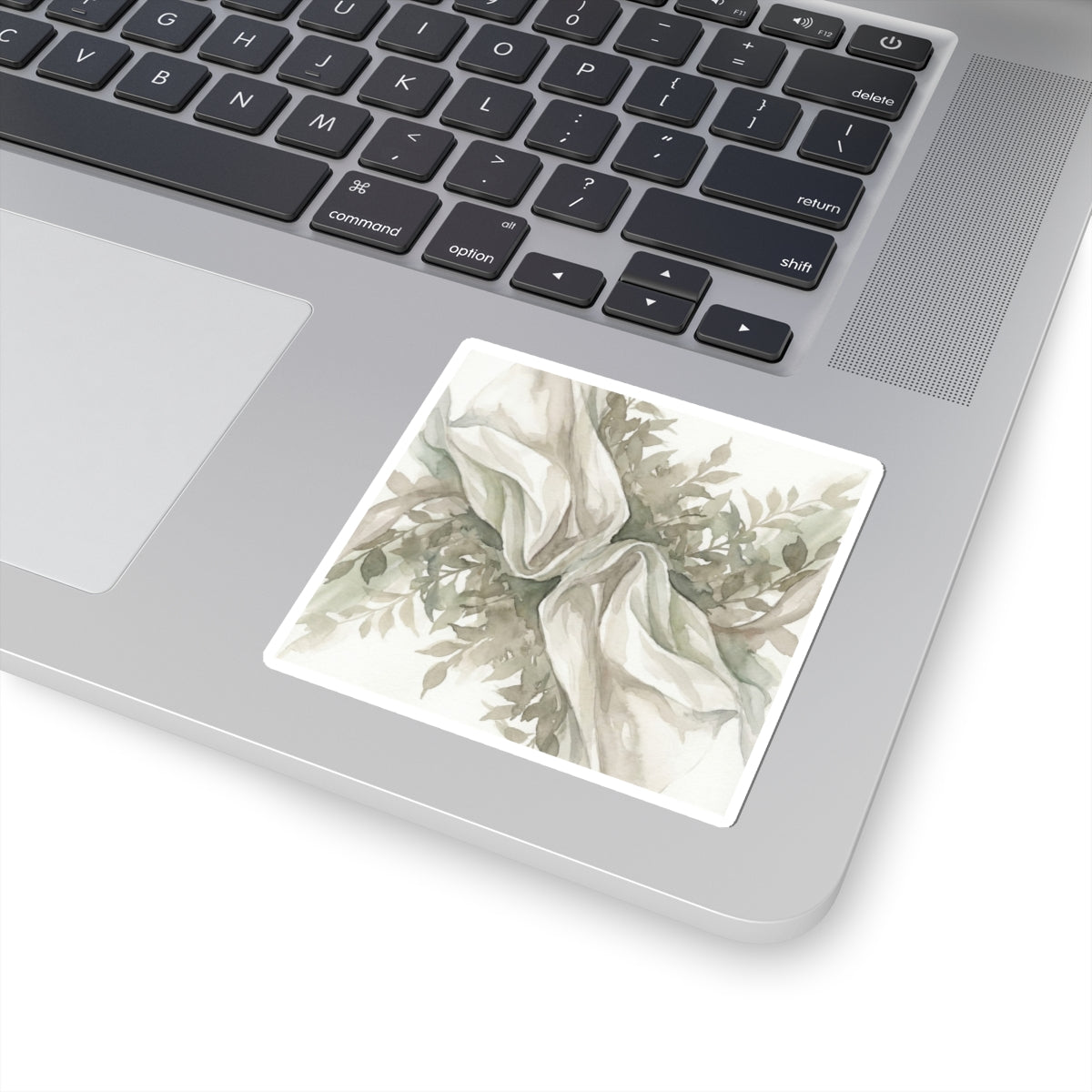 Silk Drape Watercolor Sticker | Cozy Japandi Art Art Print