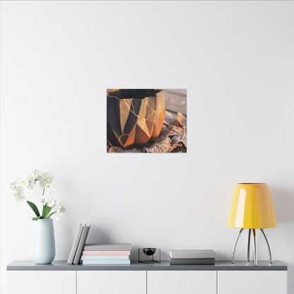 Paper Fold Gold Repair Canvas Art | Philosophical Kintsugi Art