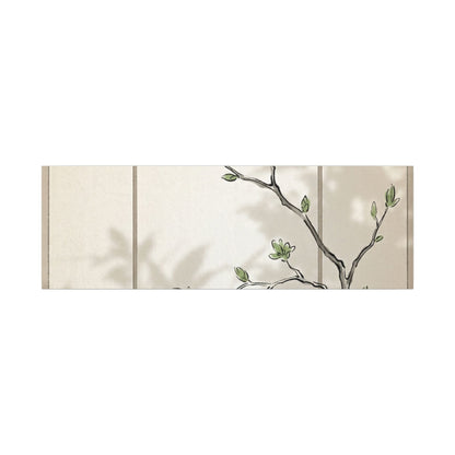 Shoji Screen Spring Canvas Art | Japandi Cozy Design
