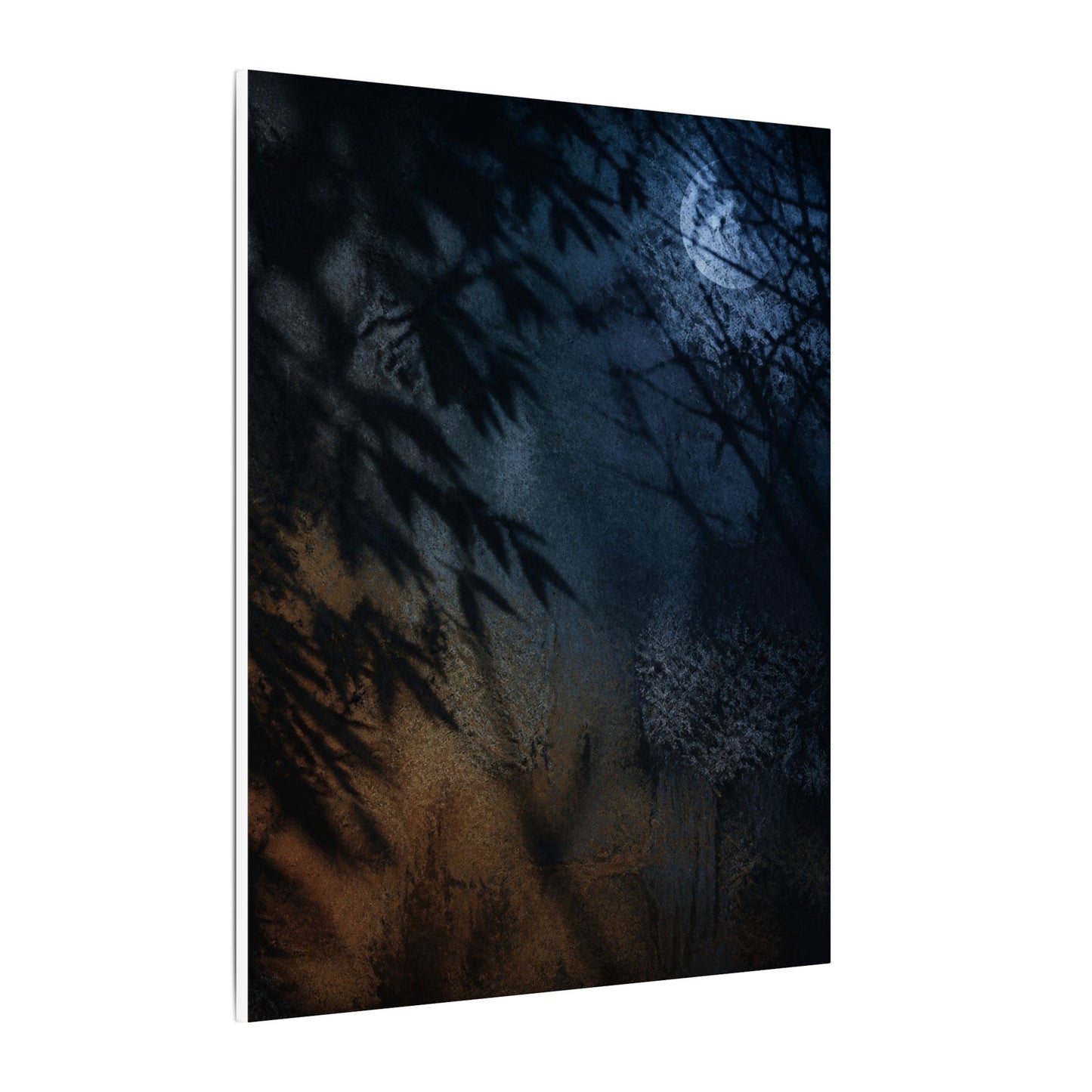 Kanso Shadow Play Canvas Art - Dark Japandi Shadow Zen