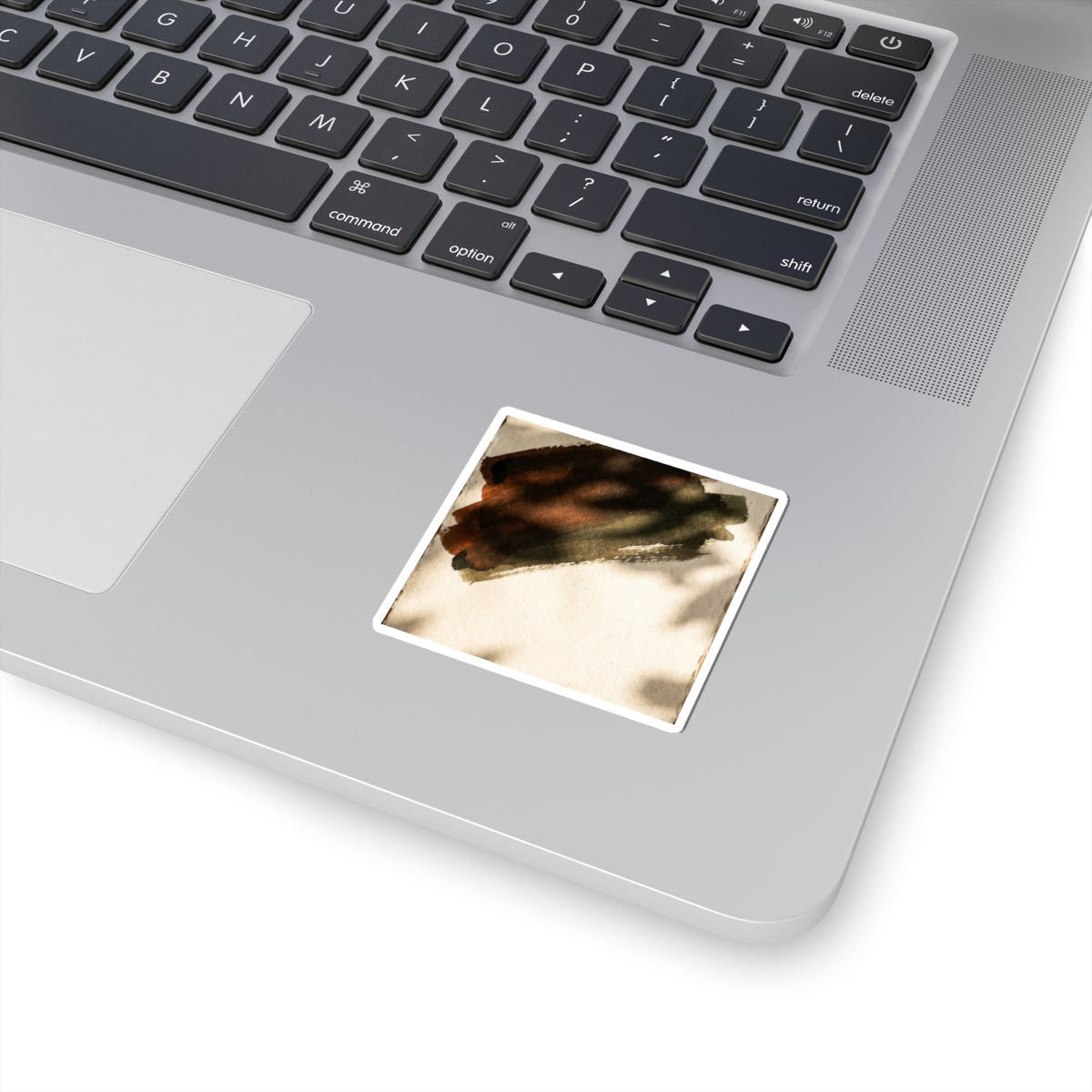 Ink Brushstroke Summer Sticker | Dark Japandi Moody Design