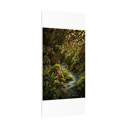 Golden Hour Silk Drape Canvas Art - Dark Japandi Datsuzoku