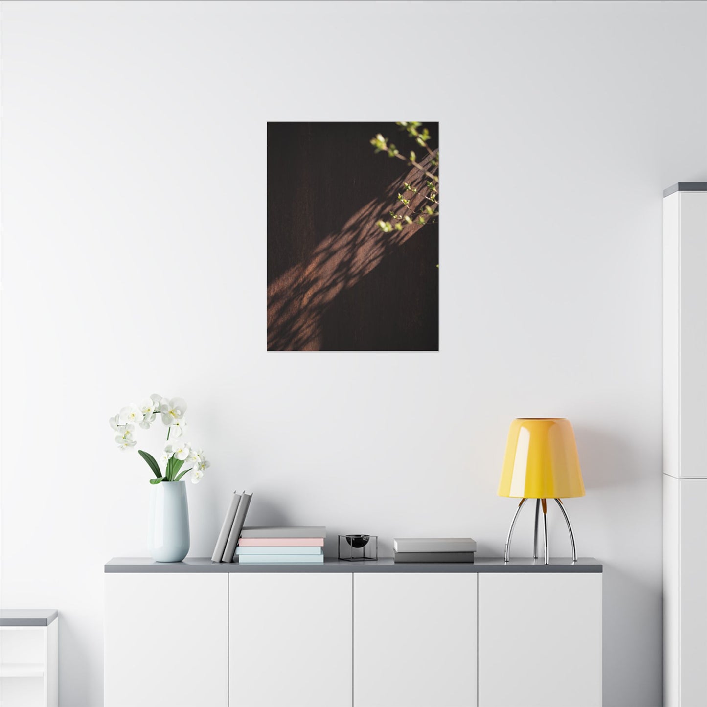 Rust Patina Moody Minimal Canvas Art | Sophisticated Dark Japandi Art