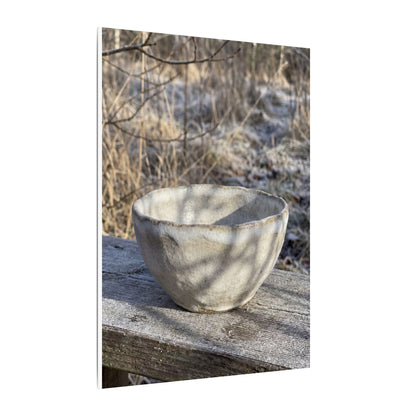 Dappled Ceramic Bowl Canvas Art - Japandi Fukinsei