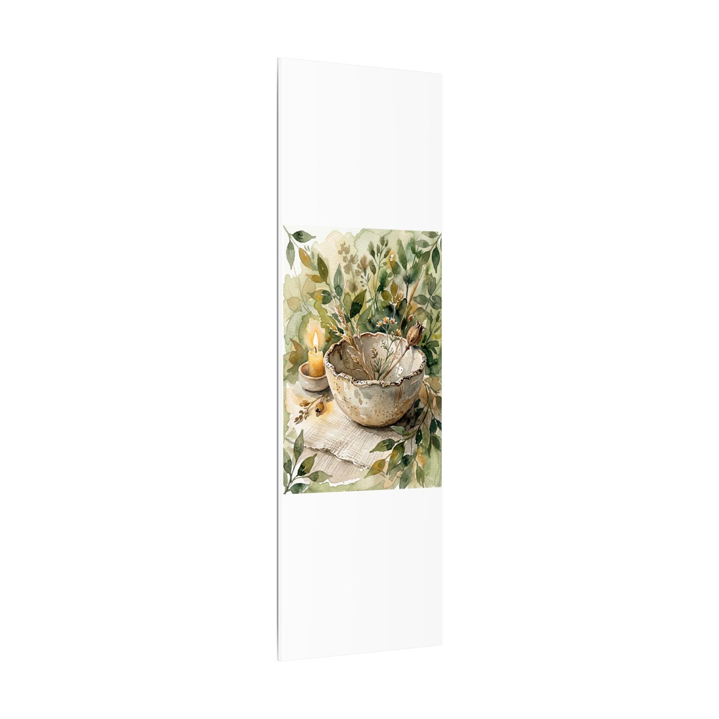 Ceramic Bowl Summer Canvas Art | Japandi Elegant Design