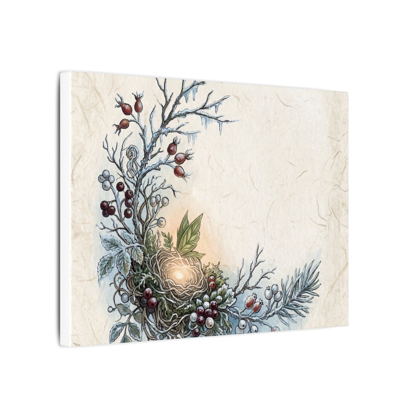 Winter Shoji Screen Forest Whimsy Canvas Art | Enchanting Decor