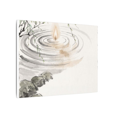 Water Ripple Sumi E Canvas Art | Tranquil Zen Art