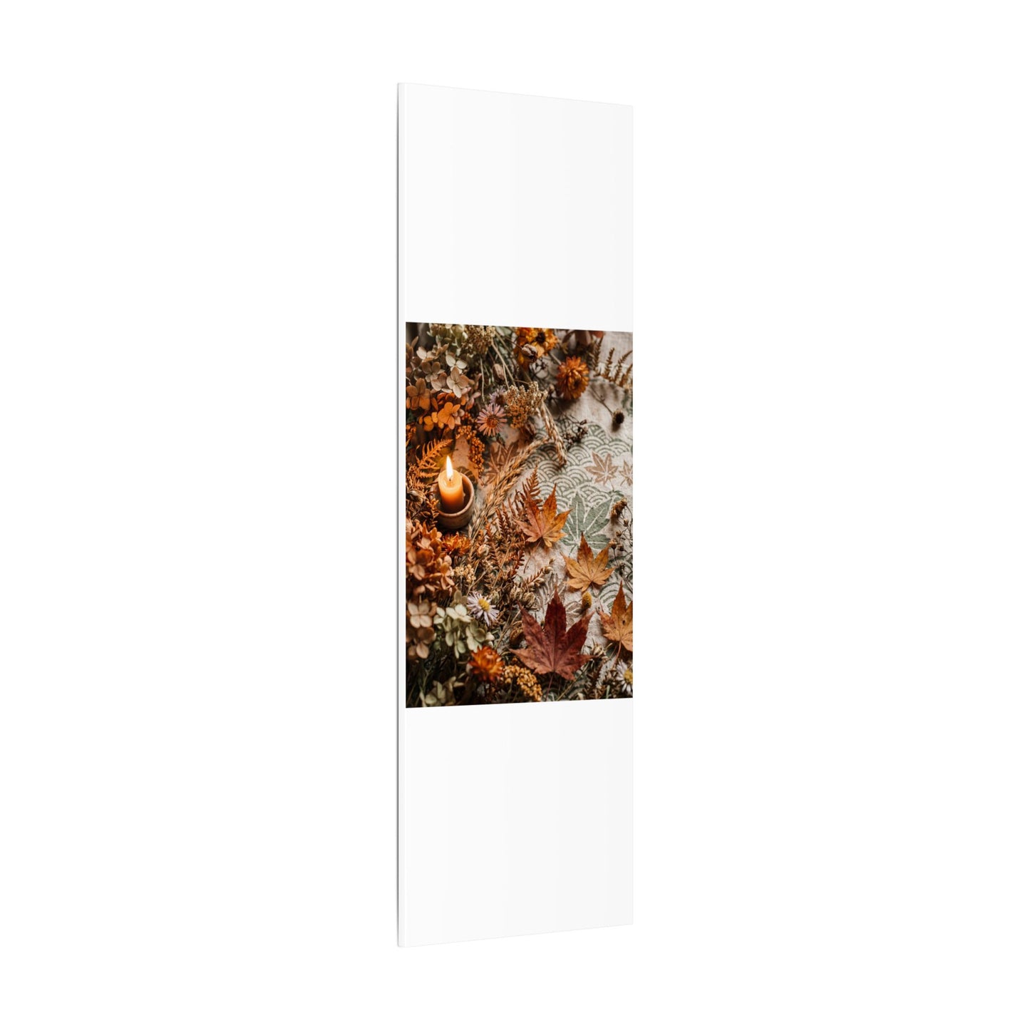 Candlelight Dried Flowers Canvas Art - Japandi Seijaku