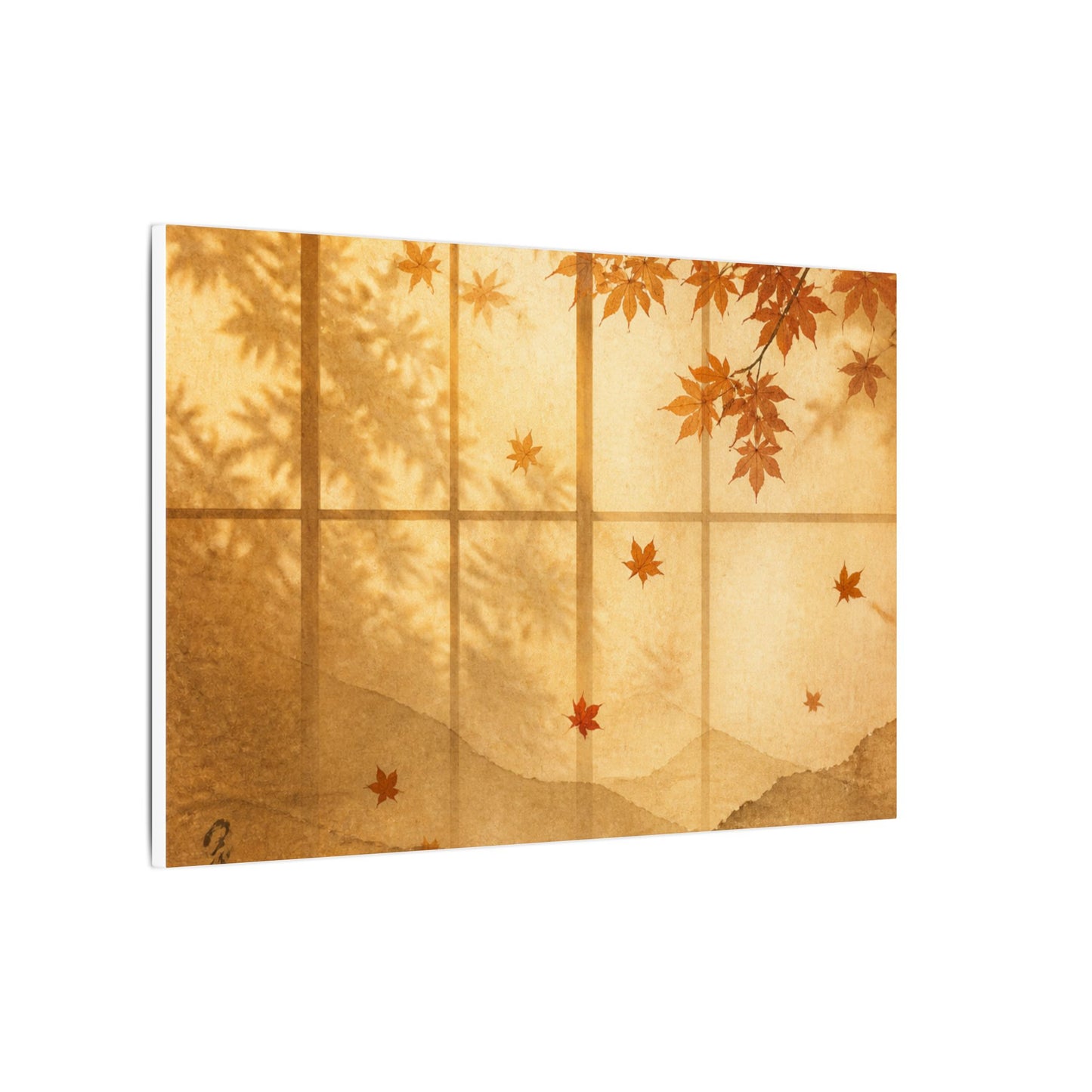 Shoji Screen Texture Canvas Art | Earthy Japandi Art
