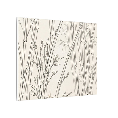 Candlelight Bamboo Grove Canvas Art - Japandi Fukinsei