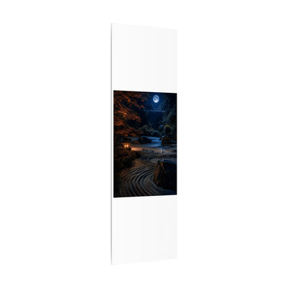 Summer Rock Garden Shadow Zen Canvas Art | Moody Decor