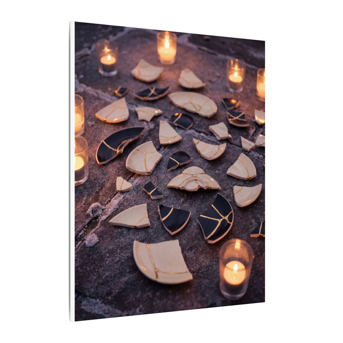 Winter Broken Pottery Broken Beauty Canvas Art | Beautiful Decor