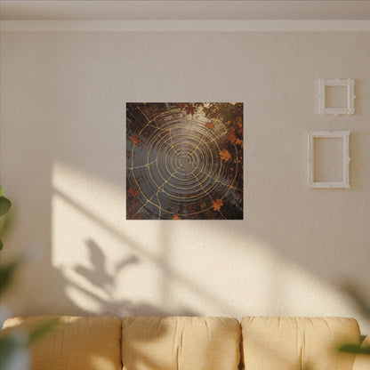 Artful Water Ripple Canvas Art - Gold Vein Kintsugi
