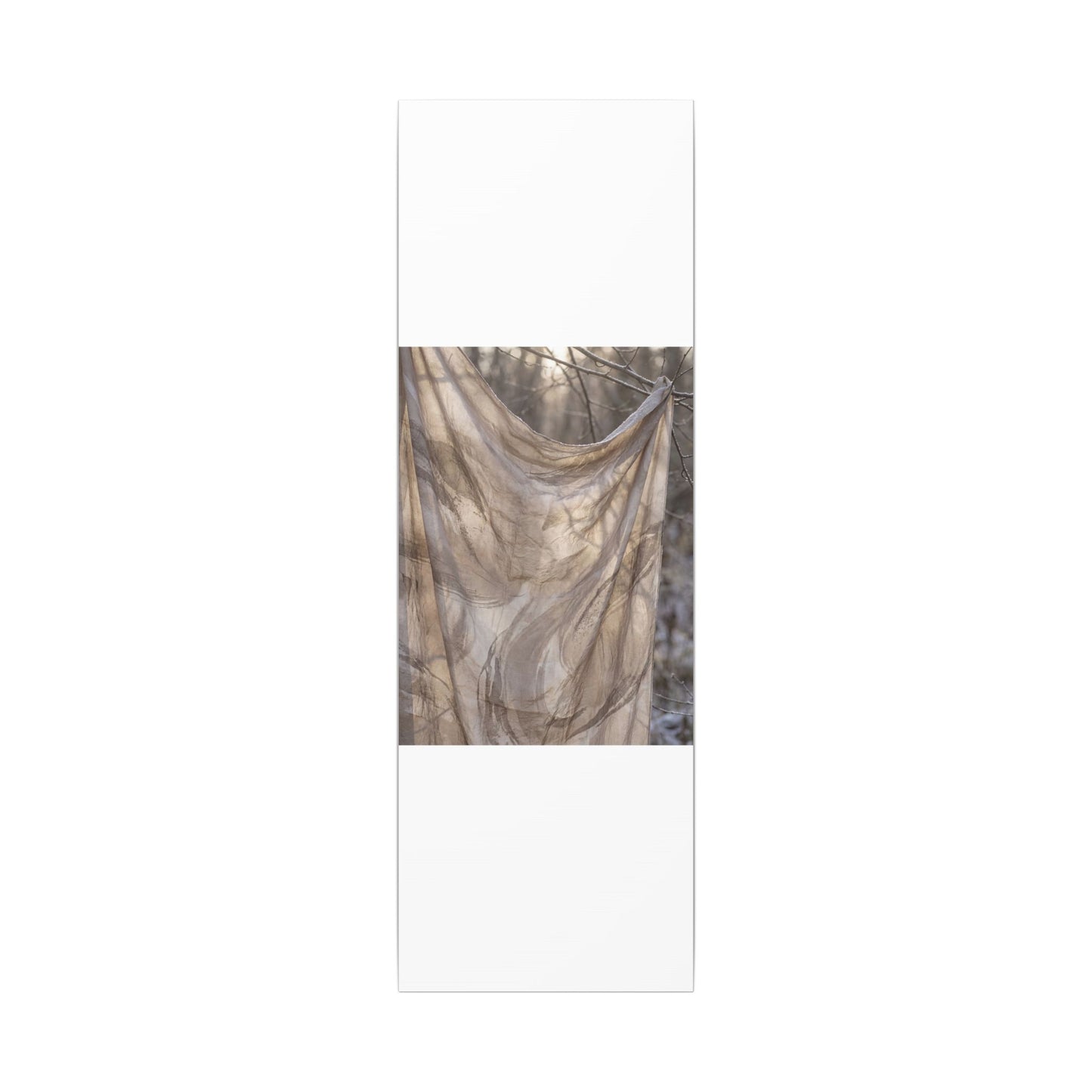 Ma Silk Drape Canvas Art - Japandi Japanese Pattern