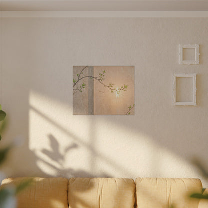 Spring Cherry Blossom Forest Whimsy Canvas Art | Rustic Decor